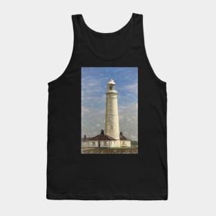 Nash Point Lighthouse Digital Art Tank Top